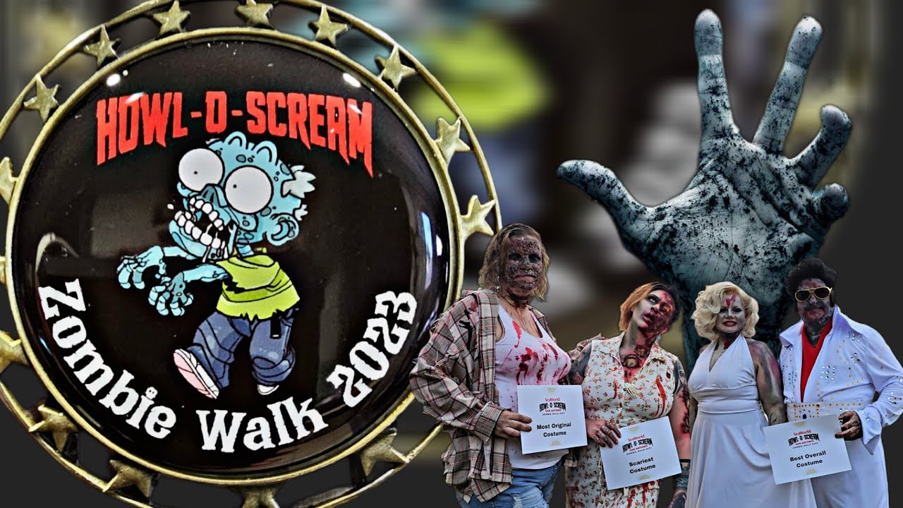Howl-O-Scream 2023 Inaugural Zombie Walk SeaWorld San Antonio