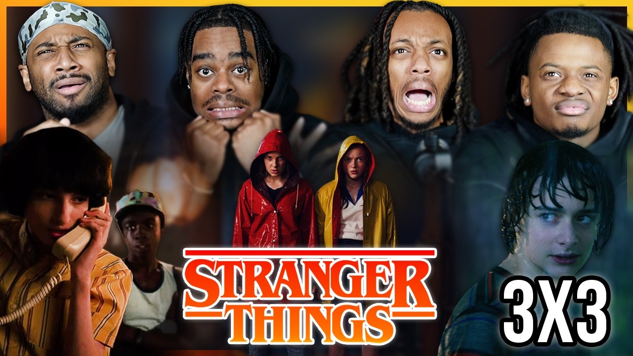 HE'S BACK!! | STRANGER THINGS "CHAPTER THREE THE CASE OF THE MISSING LIFEGUARD" GROUP REACTION | 3X3