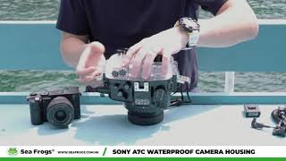 Sony A7C 40M/130FT Carcasa impermeable con puerto Dome de 6 V.1