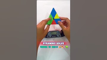 I Solved A Pyraminx In Under 10 Seconds #shorts #youtubeshorts #rubikscube