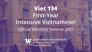 First-Year Intensive Vietnamese Class, Summer 2021 @ UW Seattle!