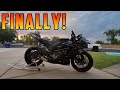 Finally! First Ride On The Kawasaki 636 Stunt Bike... Wheelies, Stoppie Practice, First Impressions