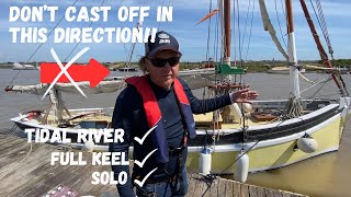 “How to” mooringPart 1Casting offfull keel yachtin asternagainst the currentsingle handed.
