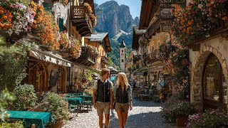 Dolomitlerin En Güzel Kasabasını Keşfettim Corvara In Badia 4K Yürüyüş Turu