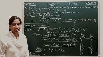 CLASS 9 STATISTICS : EX 14.4 Q1 CHAPTER 14 CBSE NCERT DAY (403) | MATHS CLASS 9 RITU JAIN