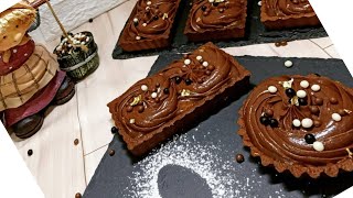 تارتولات بريستيج بالشكولاطة و الكاراميل  تقتل بالبنة  و ناجحة       (tartelettes aux chocolats)