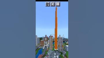 Minecraft city built Burj khalifa by simple trick #minecraft #India #gaming #love #ytshorts #shorts