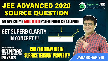 JEE ADVANCED 2020 SOURCE QUESTION | CORRECT PREDICTION | Surface tension pathfinder
