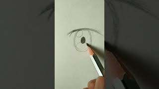 How to draw Anime eyes Easy Drawing