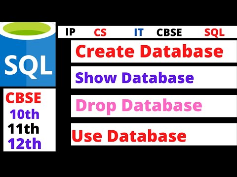sql create database 👈 show database 👉 use database 👍 drop database in sql 💻 command to make database