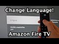 How To Change Language On Amazon Fire TV Stick 4K