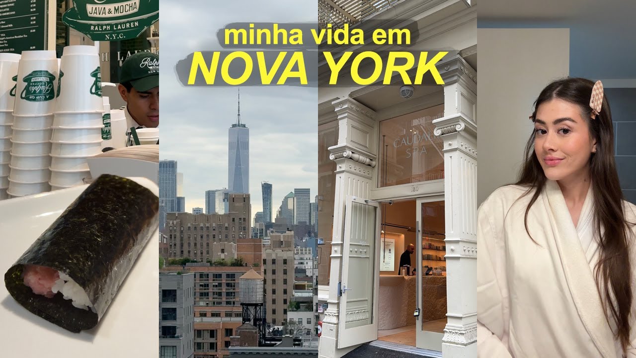 DIA DE CHUVA EM NY, dormitório na FACULDADE AMERICANA, fazendo MUDANÇA, skincare no spa