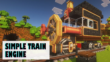 How To Build A Simple Train Engine - Minecraft Create Mod 0.5