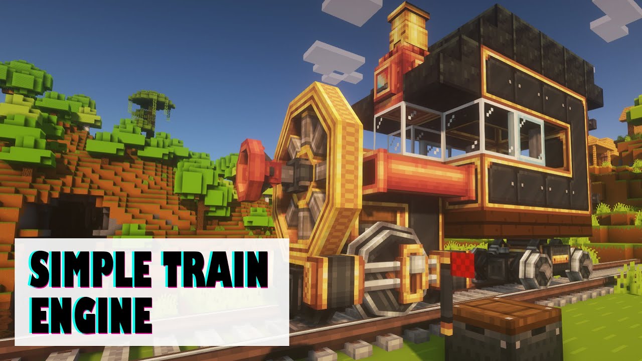 How To Build A Simple Train Engine Minecraft Create Mod 0.5 YouTube