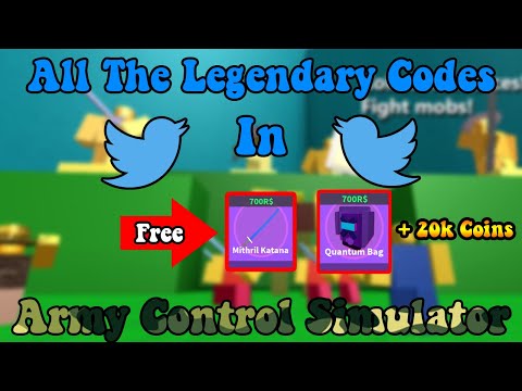 All The Legendary Exclusive Twitter Codes In Army Control Simulator Youtube - zenith roblox twitter codes army control simulator rxgate cf to get