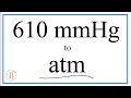 Converting Millimeters of Mercury