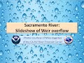Weir overflow in NorCal on Sacramento River