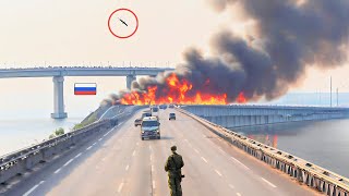 อนาถ! ขีปนาวุธ R-360 เนปจูนของสหรัฐฯ และยูเครน ระเบิดกองทหารรัสเซียบนสะพานไครเมีย