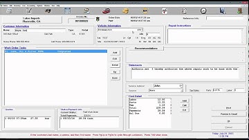 Winworks Tutorials- Change Vehicle and Customer on a Work Order