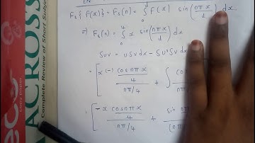 10  finite fourier sine and cosine transform || M & S || SEM 4
