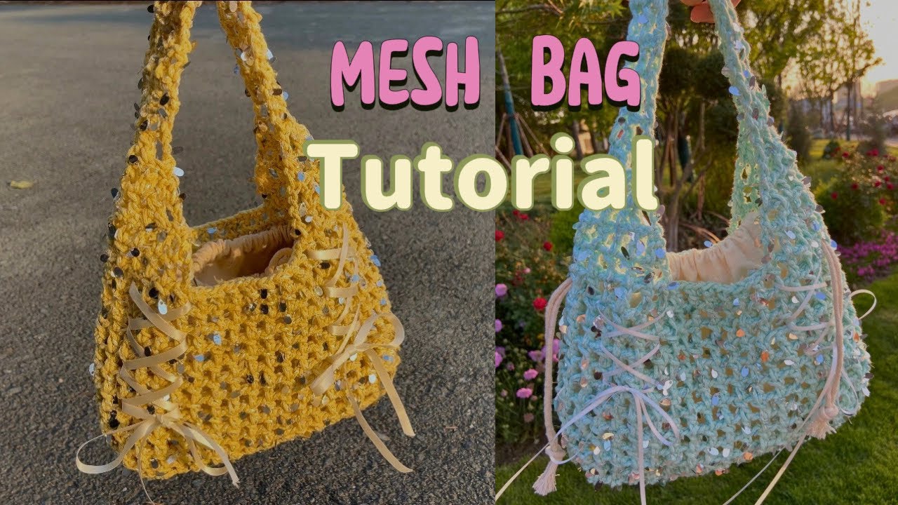 Crochet Mesh Bag in 30 MINS ✨ Beginner Friendly & Cute | DIY