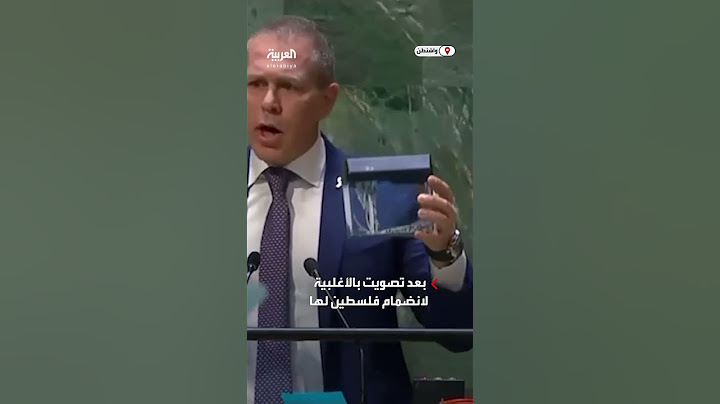 مندوب إسرائيل يمزق ميثاق الأمم المتحدة بعد تصويت بالأغلبية لانضمام فلسطين لها