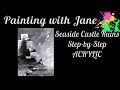 Seaside Ruins Step by Step Acrylic Painting on Canvas for Beginners