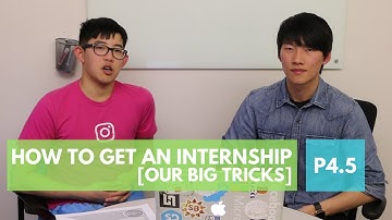 How to Get an Internship, by a Google intern. P4.5: Big Tricks