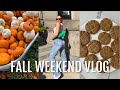 FALL VLOG: makeup routine, baking, grocery haul!