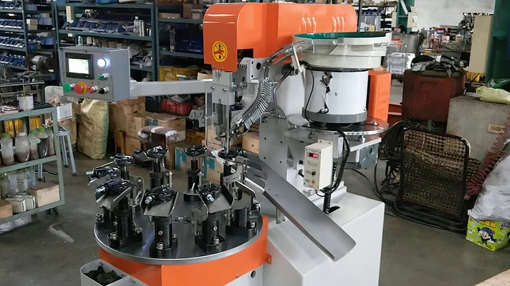 HC-616-SAT, Servo Riveting Machine with rotary index table, application for casters.