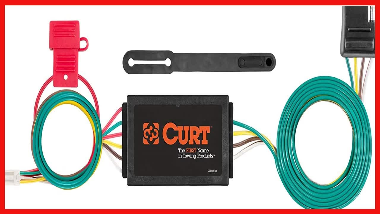 CURT 56370 VehicleSide Custom 4Pin Trailer Wiring Harness, Fits