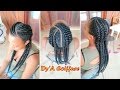 HOW TO ★ Feed in cornrows trios - By Dy&#39;A