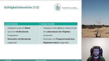 UzL Programmieren, Programmierkurs Java S08 E01: Zusammenfassung