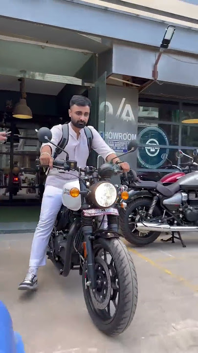RE Hunter 350 Dapper White Delivery ! 🥳😍