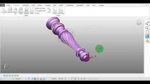 Importando y posicionando modelo stl para cuarto eje en FeatureCAM CAD CAM