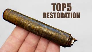 I Restored the Top 5 Secret Pocket Knives. Beautiful ASMR Restorations