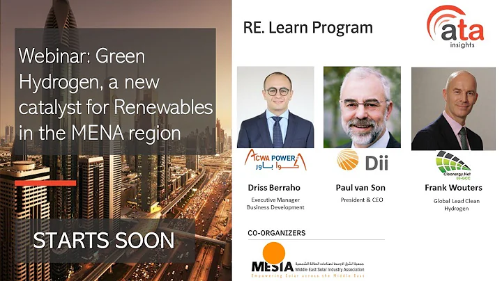 Webinar: Green Hydrogen, a new catalyst for Renewables in the MENA region