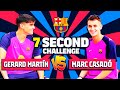 Gerard Martín vs Marc Casadó | 7 Second Challenge 🔥 | FC Barcelona