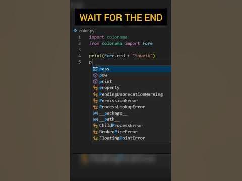 Colored Console Output in Python #programming #shorts #viral - YouTube