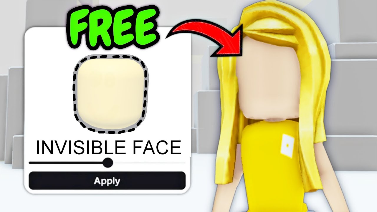 How to Get INVISIBLE FACE! Roblox - YouTube