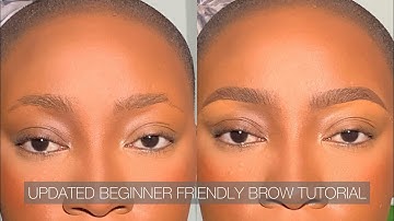 BEGINNER FRIENDLY UPDATED BROW TUTORIAL/ JUDITH EGBO #tutorial