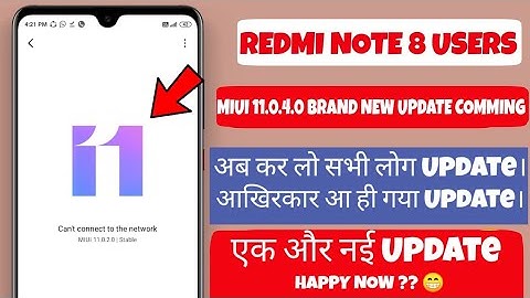 MIUI 11 UPDATE REDMI NOTE 8 | MIUI 11.0.2.0 UPDATE REDMI NOTE 8 ROLLOUT START | TOP 5 FEATURES