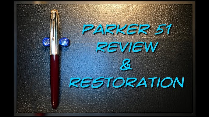 Hero 132 Fountain Pens (Similar to Parker 51) - Colored Marble Barrels, GP  Cap and Trim, Aerometric, Fine 14k Nib (Excellent New, In Box, Works Well)  - Peyton Street Pens