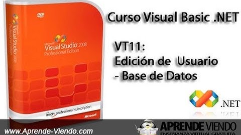 Curso VB .NET - VT11: Edición de Usuario - Base de Datos (SQL) HD