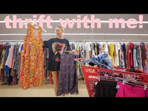 come thrift with me for summer!! ✨ thrifting my wishlist, whimsigoth, summer festival boho style ✨