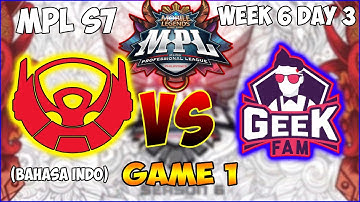 BTR VS GEEK GAME 1 - BIGETRON ALPHA VS GEEK FAM MPL ID S7 WEEK 6 DAY 3