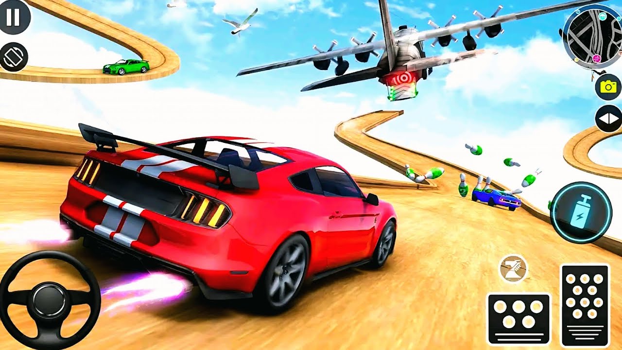 Muscle Car Stunts 3D(Android GamePlay) । Car Stunt Games - Mega Ramp ।