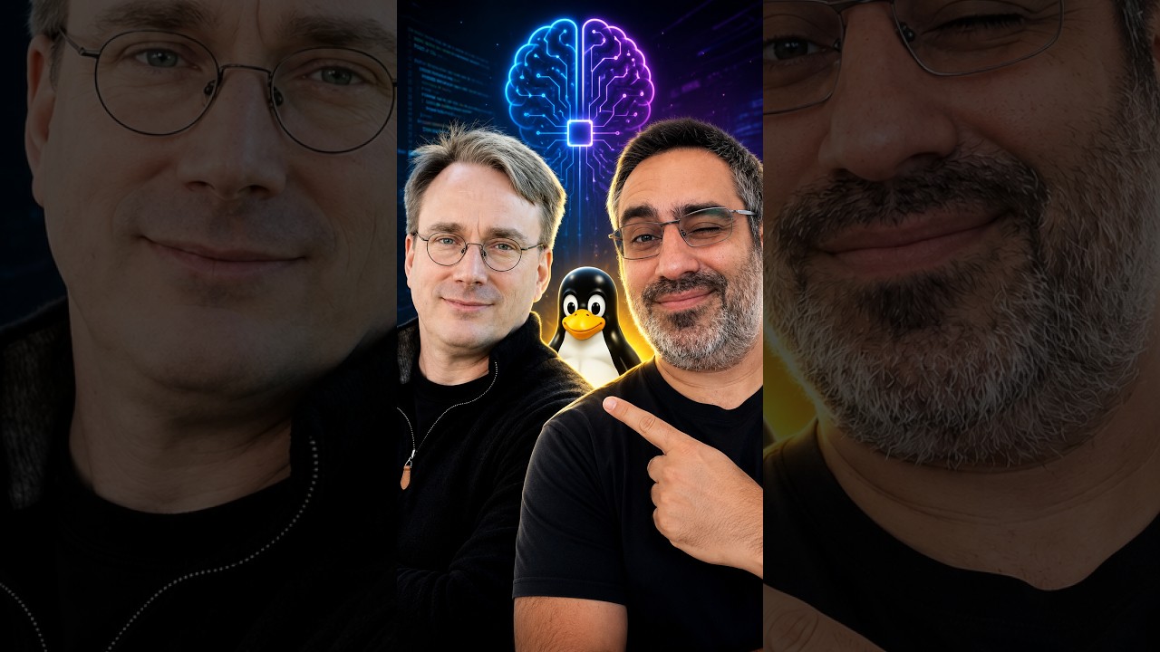 Thumbnail del video Linus Torvalds: l’AI sta cambiando il Kernel Linux 🤖🐧 #linux #LinusTorvalds