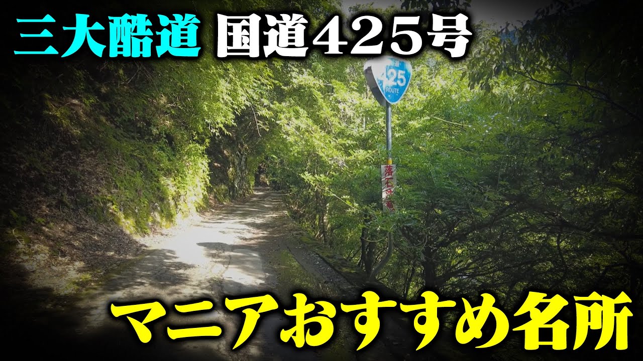 日本三大酷道】道マニアと巡る国道425号 マニア目線の名所も - YouTube