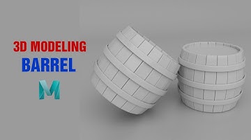 Barrel Modeling in Maya [Maya Tutorial] | Gaming Asset